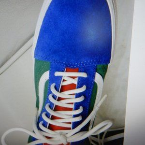 VANS Walkomfy suede colorblock YACHT sneaker Womens Size 11 Mens 9.5 Shoes